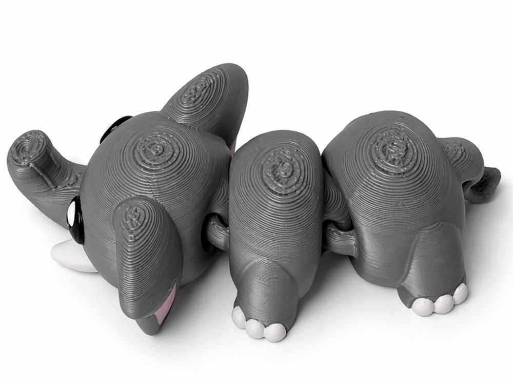 3D kloubový slon – ohebná flexi figurka 